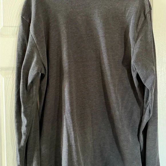 Old Navy Men's Charcoal Long Sleeve Shirt - Picture 4 of 4